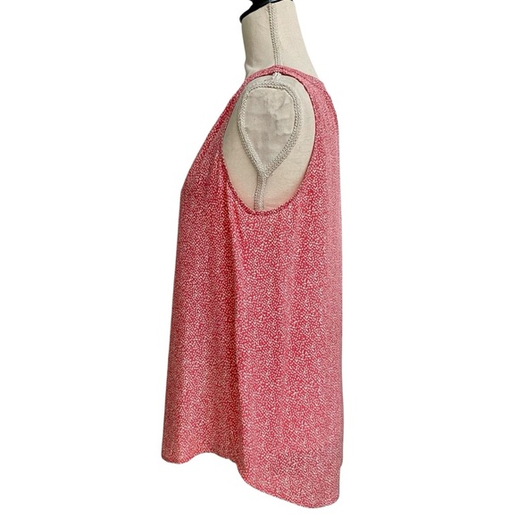 Joie Silk Polka Dot Sleeveless Blouse Pink White Women’s Medium - Picture 4 of 9